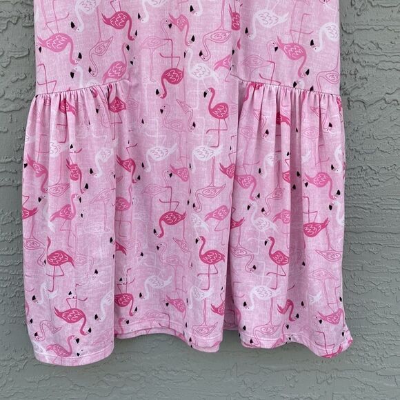 Jacklyn Intimates Flamingo Sz M Nightgown Dress With Pockets - Picture 7 of 10